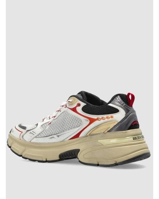 Golden Goose Deluxe Brand White Lightstar Mesh Low-Top Sneakers