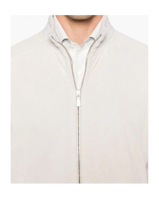 Eleventy White Panelled Jacket for men