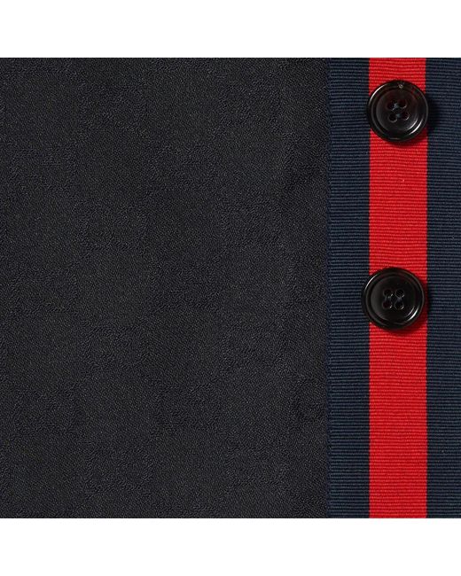 Gucci Blue Gg Cropped Trousers for men