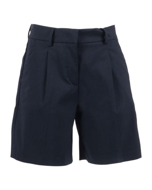 K-Way Blue Nive Twill Tech Bermuda Shorts