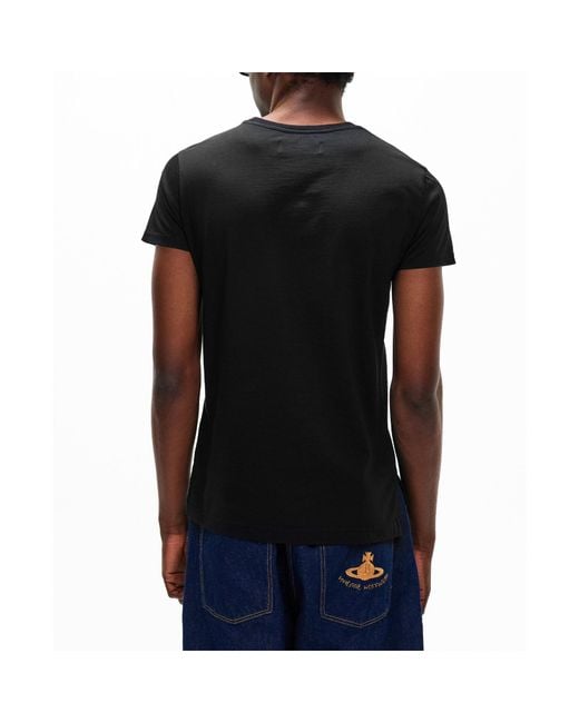 Vivienne Westwood Black Big Orb T-Shirt for men