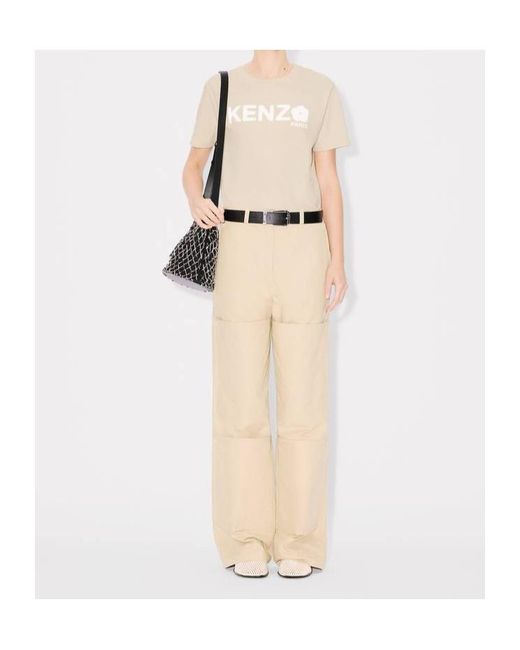KENZO Natural Boke Flower 2.0 Printed Crewneck T-Shirt