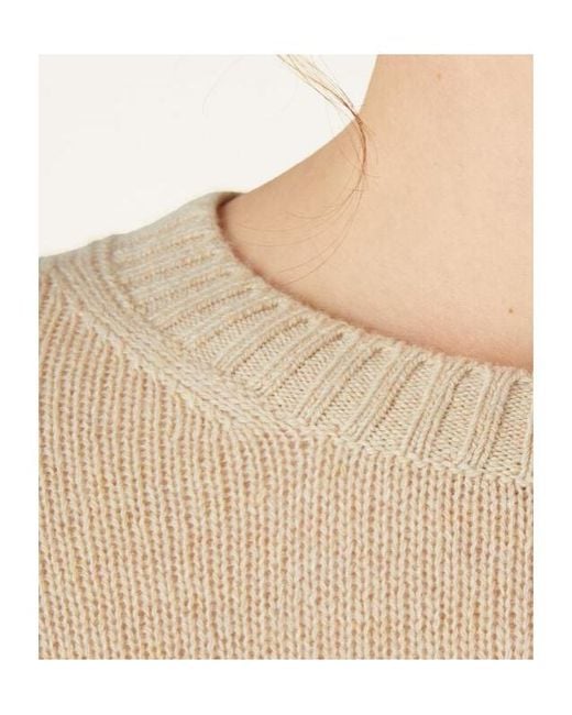 Loro Piana Natural Long Sleeved Crewneck Knitted Jumper