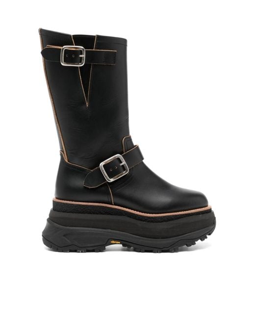 Sacai Black Long Boots
