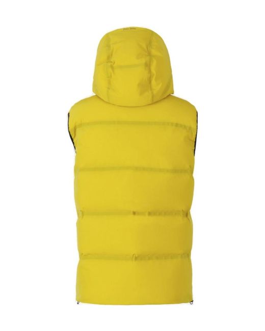 Herno Yellow Zip-Up Sleeveless Gilet for men