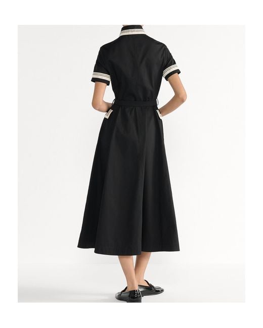 Dior Women's Black Mid-Length Flared Shirtdress