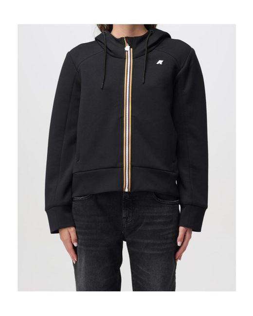 K-Way Black Divine Light Spacer Sweatshirt