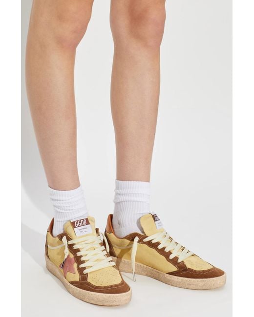 Golden Goose Deluxe Brand Brown Ball Star Low-Top Sneakers