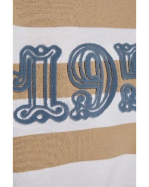 Max Mara White Fiemme Striped Cardigan