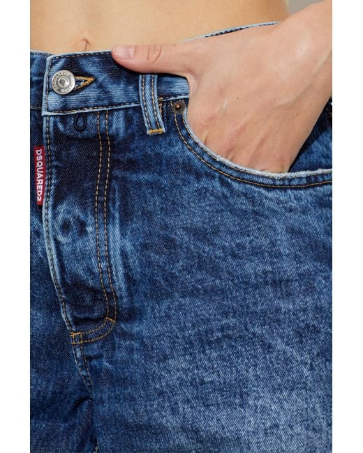 DSquared² Blue Belt Loop Jeans