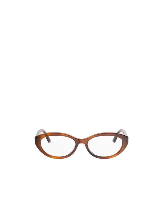 Dior White Eyewear Oval Frame Glasses for men