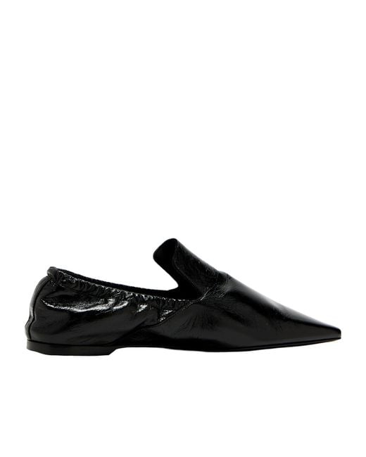 Totême Black Leather Loafers