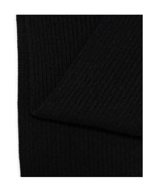 Brioni Black Straight-Edge Scarf for men