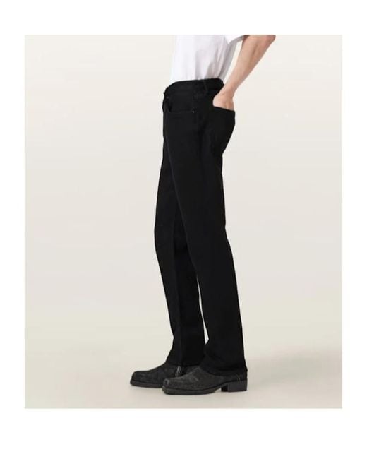 AllSaints Black Belt Loop Jeans for men
