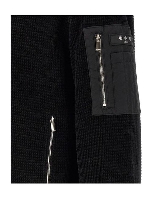 Tatras Black Gavrio Waffle Bomber Jacket for men