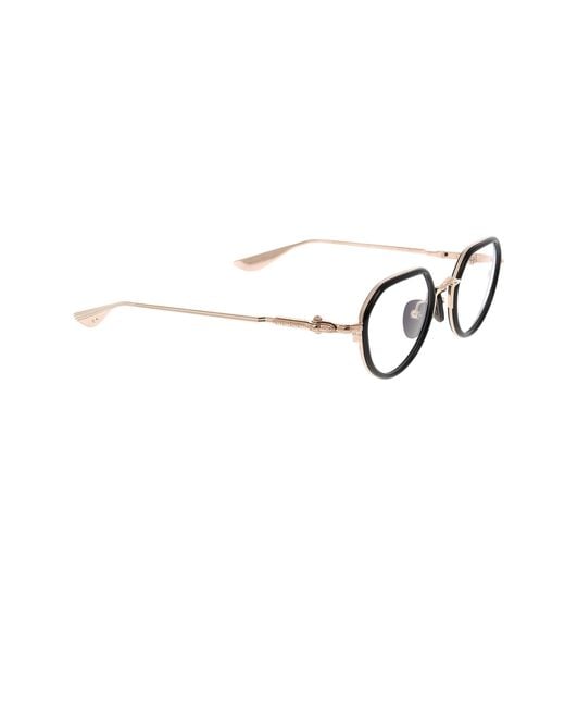 Chrome Hearts Black Full-Rimmed Plano Lenses