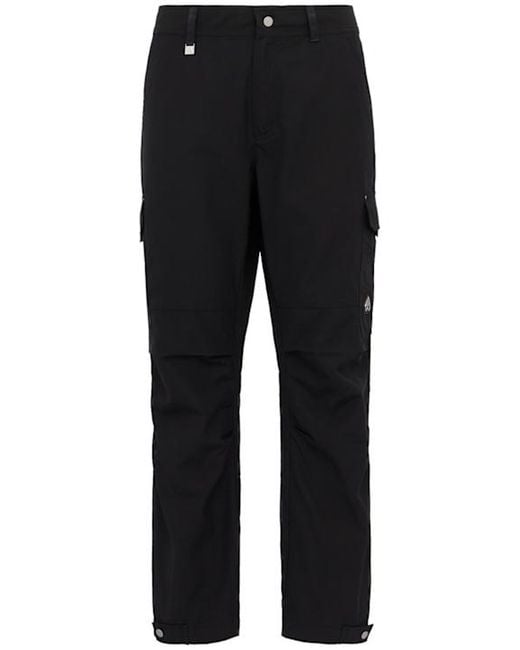 Moose Knuckles Black Brady Slicky Cargo Pants for men