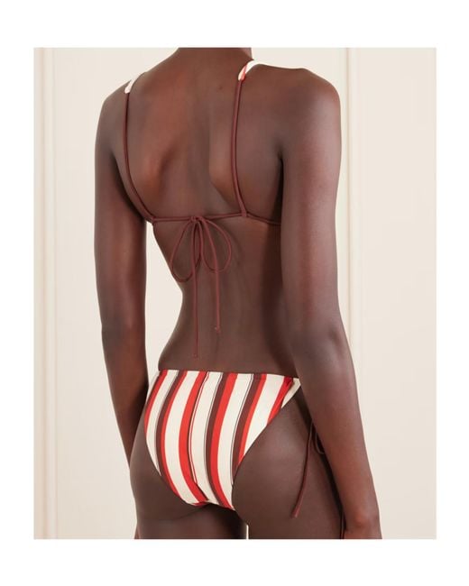 Sir Red Ruffled Bikini Top