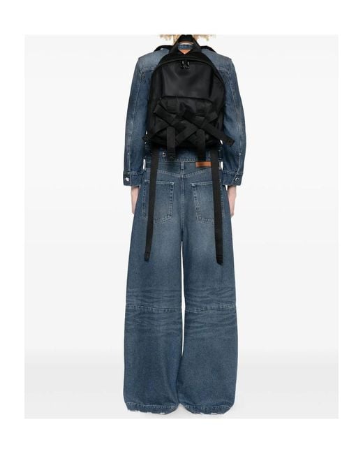 Simone Rocha Black Bow Backpack