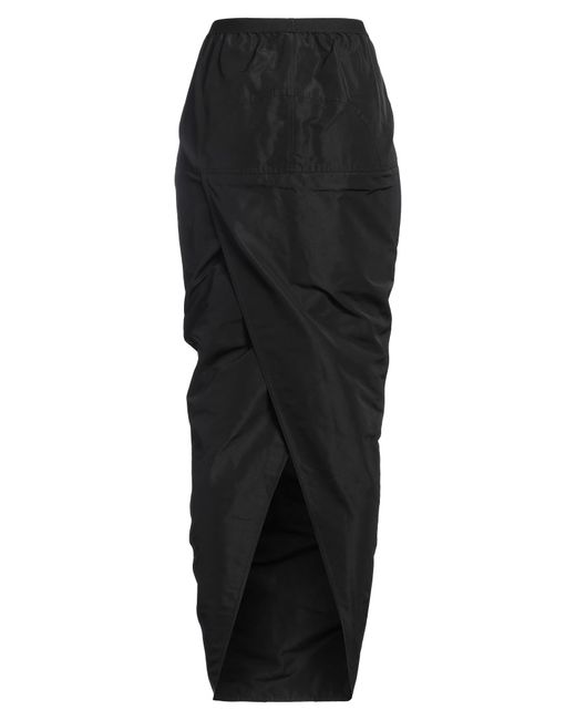 Rick Owens Black Stylish Solid Color Pencil Skirt