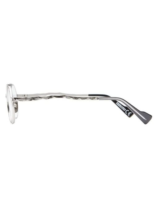 Kuboraum White Maske H11 Round-Frame Glasses