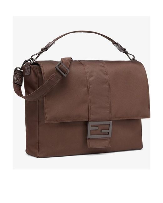 Fendi Brown Baguette Large Messenger Bag for men