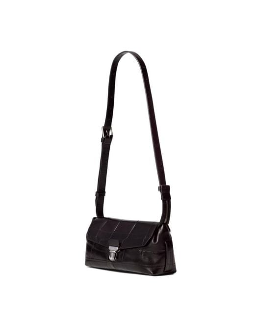 Lemaire White Small Gear Embossed Shoulder Bag
