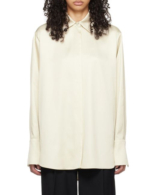 Jil Sander White Silk Shirt