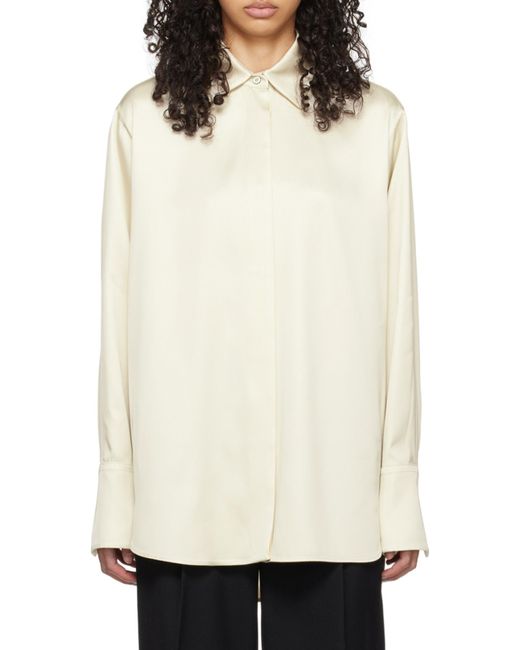 Jil Sander White Silk Shirt