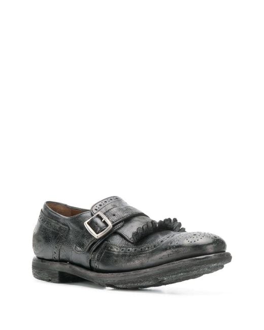 Church's Gray Shanghai Brogue Monk Shoes