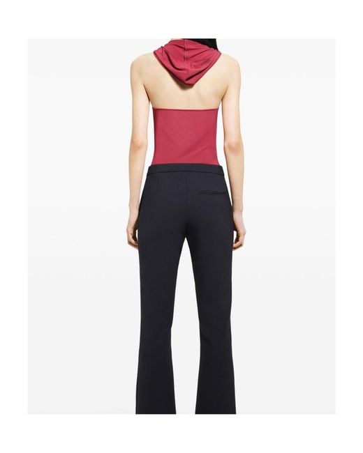 Courreges Red Illusion Bodysuit