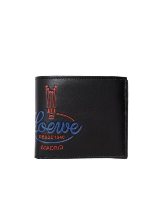 Loewe Black Crown Bifold Wallet for men