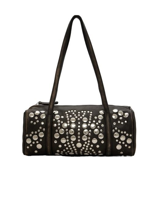 GIMAGUAS Black Sofia Studded Shoulder Bag