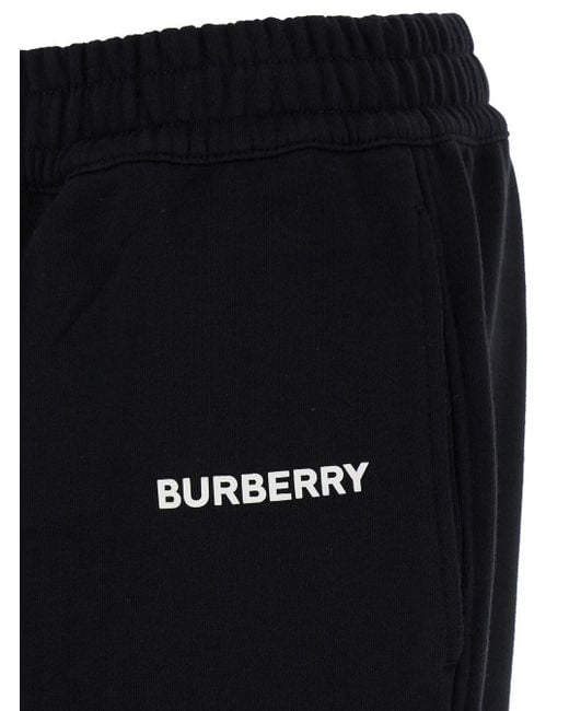 Burberry Black Logo Detailed Track Trousers for men