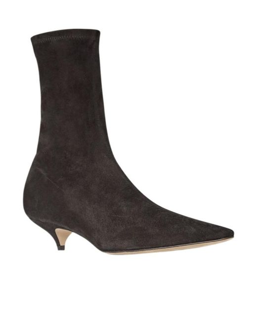 The Row Brown Liisa Kitten Boots
