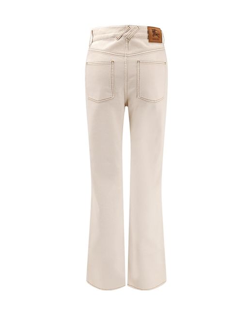 Burberry Natural Logo Patch Flared Jeans