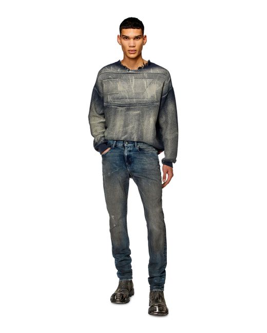 DIESEL Blue 2019 D-Strukt Straight-Leg Jeans for men