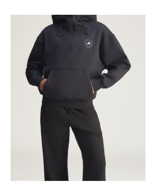 Adidas By Stella McCartney Blue Half-Zip Hoodie