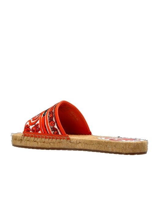 Dolce & Gabbana Logo Embroidered Esapdrilles