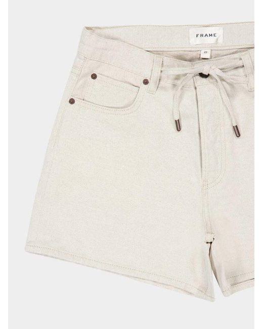 FRAME Natural Off Duty Relaxed-Fit Shorts