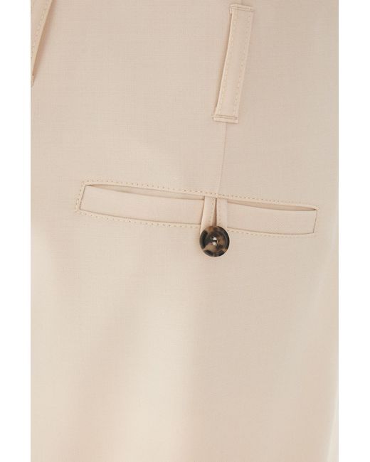 Philosophy Di Lorenzo Serafini White High Waist Tailored Trousers