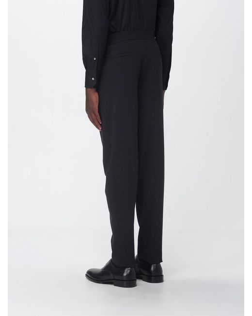 Zegna Black Elastic Waist Sports Pants for men