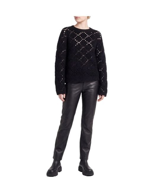 Isabel Marant Black Solid Color Knitted Sweater
