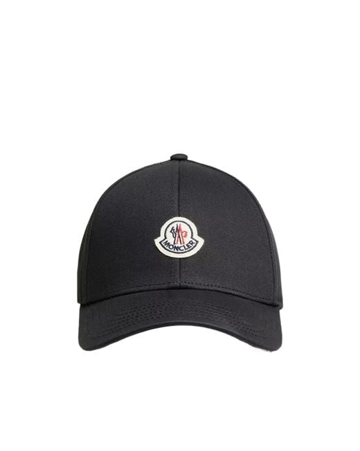 Moncler Blue Logo Patch Baseball Cap for men