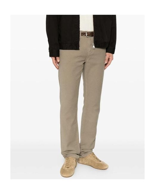 7 For All Mankind Natural Rawhide Logo-Patch Jeans for men