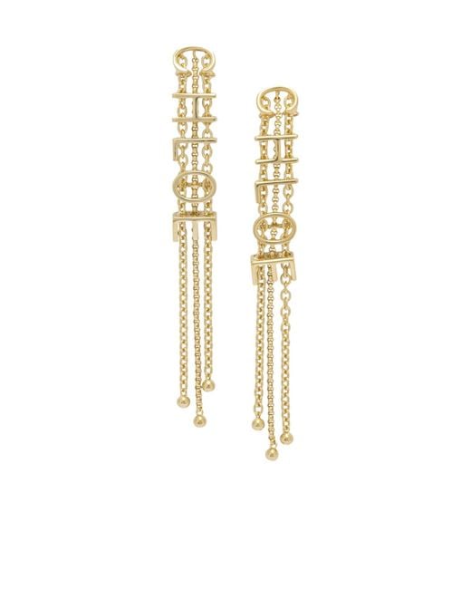 Chloé Metallic Chain Earrings