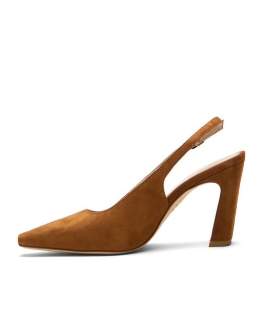 Stuart Weitzman Brown Stassi Slingback 85