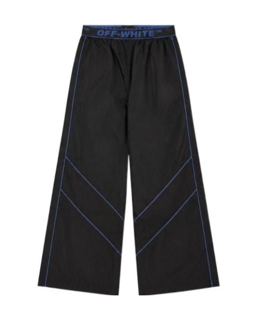 Off-White c/o Virgil Abloh Black Logoband Nylon Pants