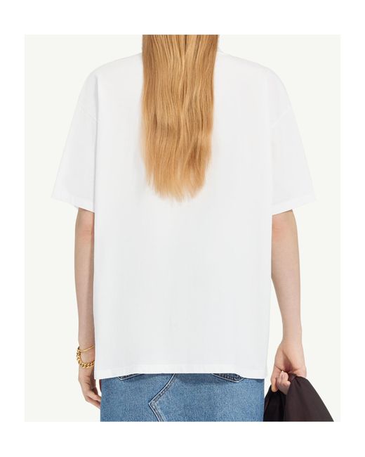 MM6 by Maison Margiela White Cotton T-Shirt