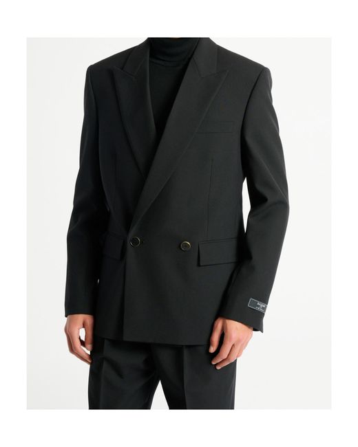 Balmain Black Wool 2-Button Jacket for men